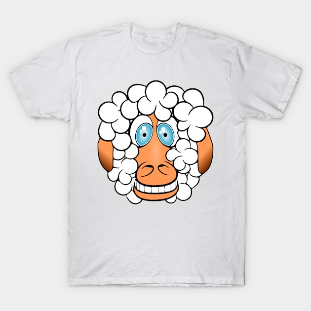 Crazy Sheep T-Shirt by MightyEpicBeast